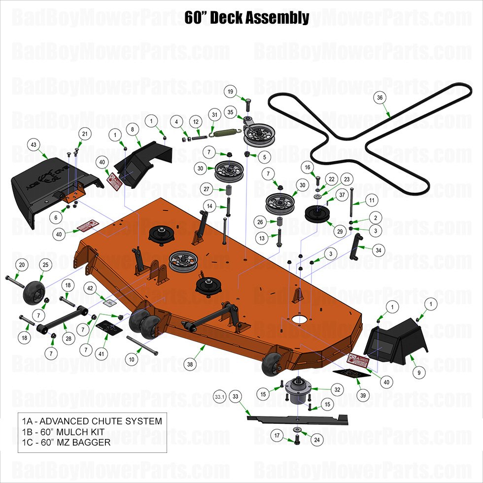 2025 MZ Magnum - 60" Deck Assembly